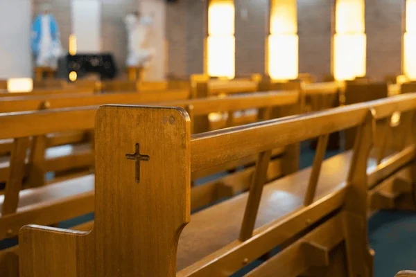 wooden-church-pews-carved-cross-600nw-2590361011